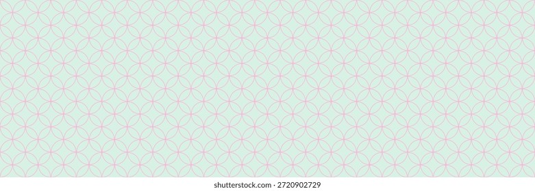 Geometrische nahtlose Banner Hintergrund, blau und rosa Shippo-Muster