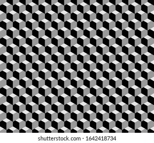 geometric seamless black white pattern