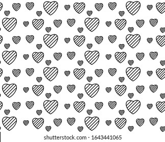 geometric seamless black white pattern