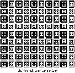 geometric seamless black white pattern