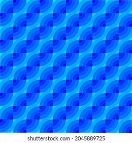 geometric seamless blue color pattern vector