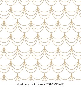 Geometric seamless circles pattern on white background. Modern vector illustrations for wallpapers, flyers, covers, banners, minimalistic ornaments, backgrounds.
