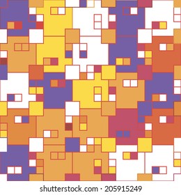 Geometric seamless colorful pattern. A vector illustration.