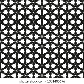 Geometric seamless decorative pattern vector