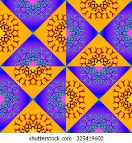 geometric seamless design, abstract groovy texture, vector art illustration
