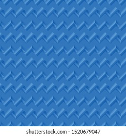 Geometric Seamless Design Cover Consisting of Isolated Elements. Future and Trendy Cover of Geometric Seamless Design.Fine Ornament with Blue Elements for Material Design