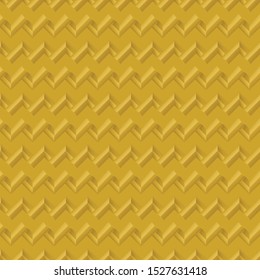Geometric Seamless Design Cover Consisting of Isolated Elements. Future and Trendy Cover of Geometric Seamless Design.Fine Ornament with Yellow Elements for Material Design