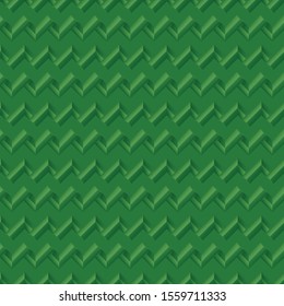 Geometric Seamless Design Cover Consisting of Isolated Elements. Future and Trendy Cover of Geometric Seamless Design.Fine Ornament with Green Elements for Material Design