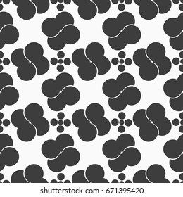 Geometric seamless dot pattern. Monochrome stylish abstract texture.