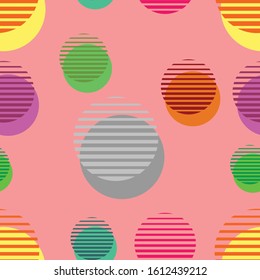 geometric seamless ellipse pattern , polka dots background