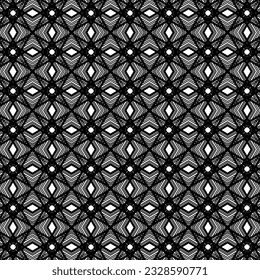 Geometric seamless ethnic background collection in in black color dominant 
