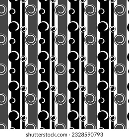Colección de fondo étnico sin costuras geométricas en color negro dominante 
