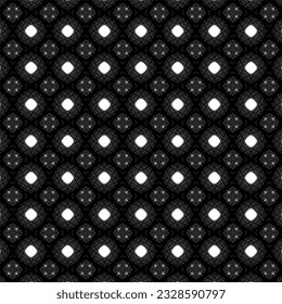 Geometric seamless ethnic background collection in in black color dominant 
