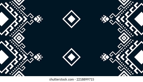 
Geometric Seamless Ethnic Pattern in black and white color.design for background. Aztec Pattern illustration template element EP.1.background color can be changedDesign carpets, wallpapers, clothing,