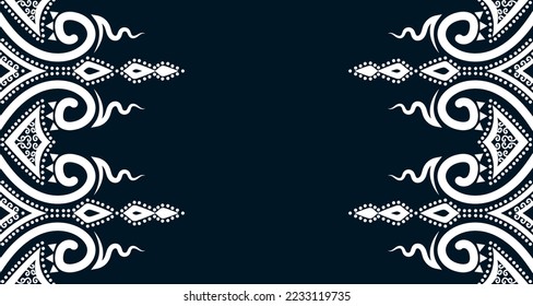 Geometric Seamless Ethnic Pattern in black and white color.design for background. Aztec Pattern illustration template element EP.43.background color can be changedDesign carpets, wallpapers, clothing