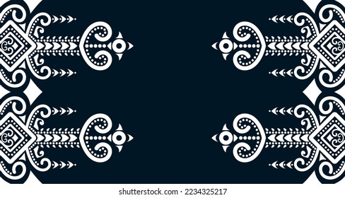 Geometric Seamless Ethnic Pattern in black and white color.design for background. Aztec Pattern illustration template element EP.55.background color can be changedDesign carpets, wallpapers, clothing