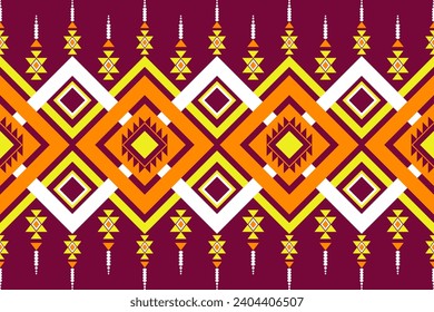 Patrón étnico sin costuras geométricas. El patrón geométrico étnico puede utilizarse en el diseño de tejidos para ropa, papel decorativo, envoltura, textil, bordado, ilustración, vector, alfombra