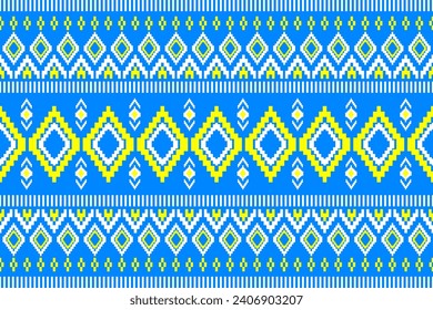 Geometric seamless ethnic pattern. Geometric ethnic pattern can be used in fabric design for clothes, decorative paper, wrapping, textile, embroidery, carpet, tribal pattern