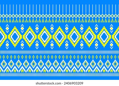 Geometric seamless ethnic pattern. Geometric ethnic pattern can be used in fabric design for clothes, decorative paper, wrapping, textile, embroidery, carpet, tribal pattern