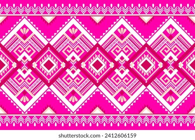 Geometric seamless ethnic pattern. Geometric ethnic pattern can be used in fabric design for clothes, wrapping, textile, embroidery, carpet, tribal pattern