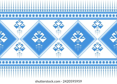 Geometric seamless ethnic pattern. Geometric ethnic pattern can be used in fabric design for clothes, wrapping, textile, embroidery, carpet