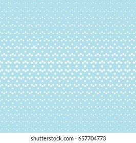 geometric seamless floral halftone vector pattern