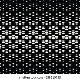 geometric seamless floral halftone vector pattern