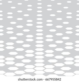 geometric seamless floral halftone vector pattern