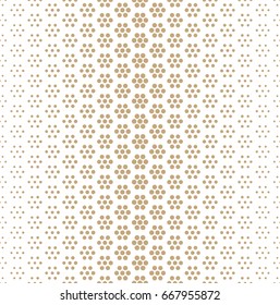 geometric seamless floral halftone vector pattern
