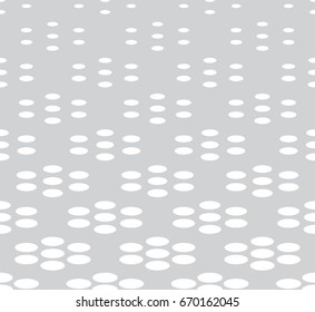 geometric seamless floral halftone vector pattern