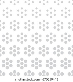 geometric seamless floral halftone vector pattern
