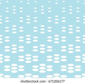 geometric seamless floral halftone vector pattern