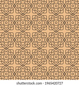 Geometric seamless floral pattern design