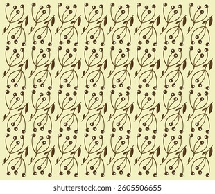 Geometric seamless floral print pattern.