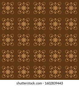 Geometric seamless floral vector repeat tile pattern. You could use it for mosaic tiles, textile, fabrication, background and textures, graphic, design, project etc.