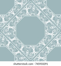 geometric seamless frame. vector illustration