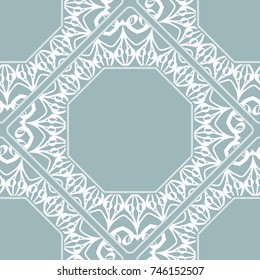 geometric seamless frame. vector illustration