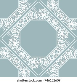 geometric seamless frame. vector illustration