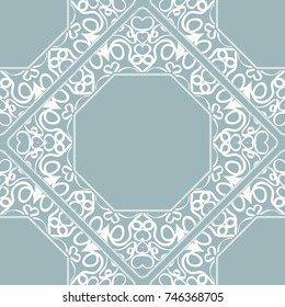 geometric seamless frame. vector illustration