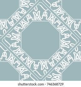 geometric seamless frame. vector illustration