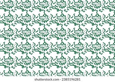 Geometric of seamless gray and Green patterns. Simples vector graphics.
