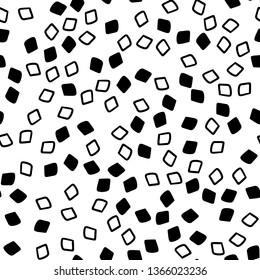 Geometric seamless hand drawn pattern. Template for background, textile, paper. 