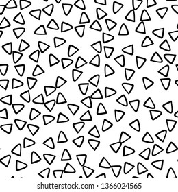 Geometric seamless hand drawn pattern. Template for background, textile, paper. 