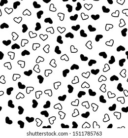 Geometric seamless hand drawn pattern. Template for background, textile, paper. 