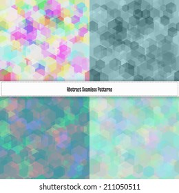 Geometric seamless, Hexagon abstract background