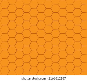 Geometric seamless honeycomb shape background vector illustration