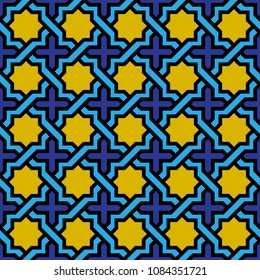 Geometric seamless islamic design
