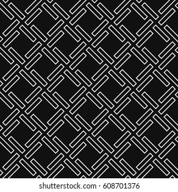 Geometric seamless lines pattern. Dark background.