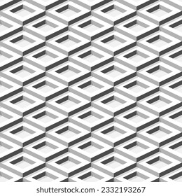 Geometric seamless, Monochrome colors for pattern. Vector Illustration