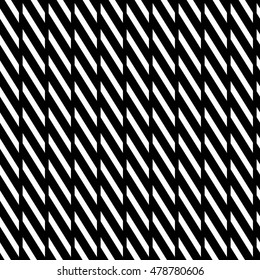 Geometric seamless monochrome pattern with parallelograms, squares.